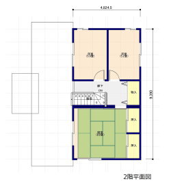 大野市　庄林の中古住宅 平面図②